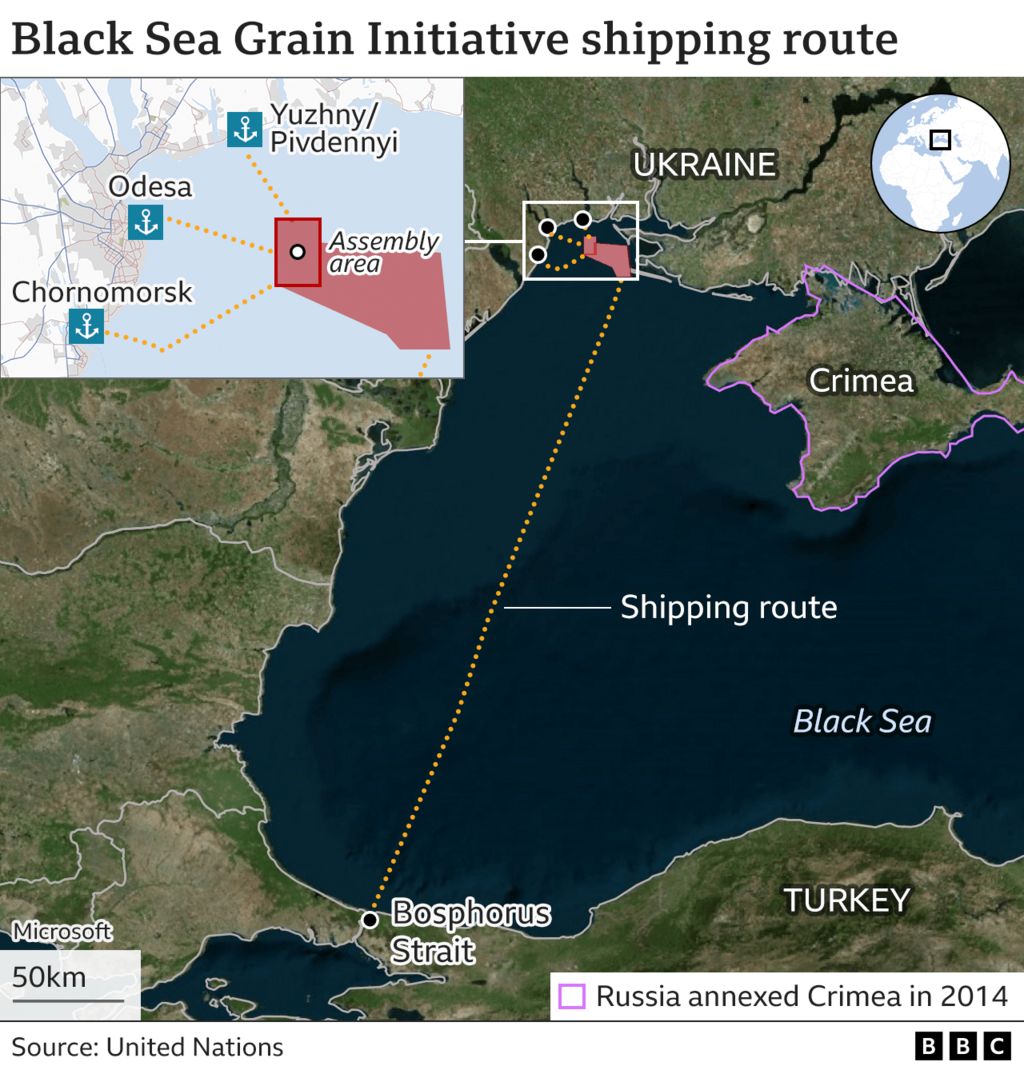 Ukraine’s Grain Exports Collapsed by Nearly Half After Black Sea Ports Shut